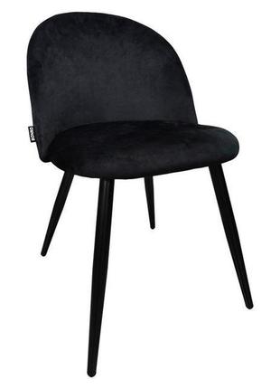 Стілець крісло для кухні, вітальні, кафе bonro b-659 чорне9 фото
