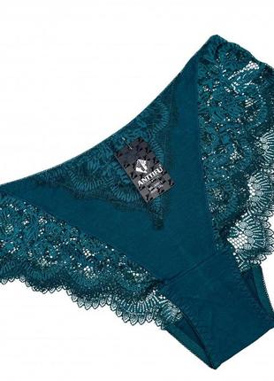 Трусы женские antifu, хлопок с кружевом ,46 48 50