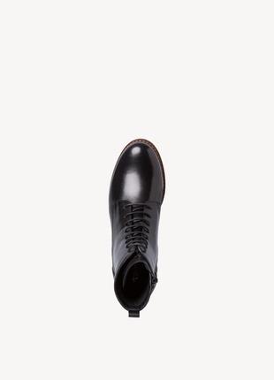 Шкіряні жіночі німецькі 🇩🇪 черевички на шнурівці tamaris  37-38 розмір7 фото