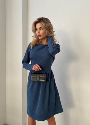 Сукня вельвет в кольорах