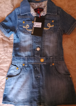 Джинсовое платье 104-110 р.,турция