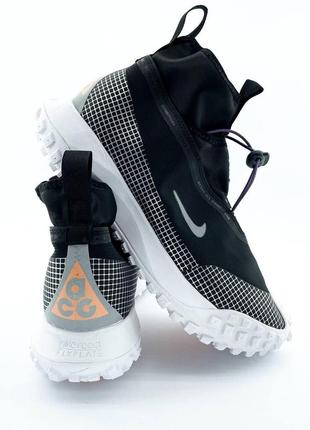 Мужские кроссовки nike acg mountain fly gore-tex "black/white"5 фото