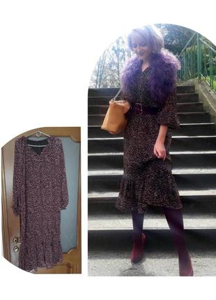 Сукня міді шифонова