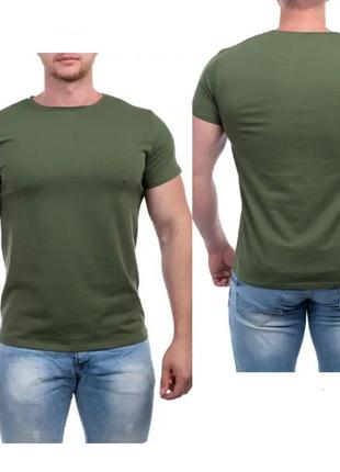 Мужская футболка цвета хаки тм "bono" (арт. ф 950107)