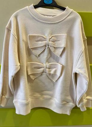 Свитшот с бантами zara для подростка 13 14р