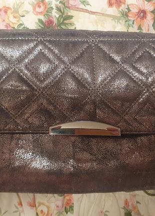 Стильний клатч мокрий асфальт