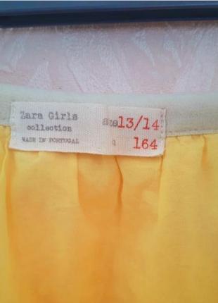 Яркая фатиновая юбка плиссе на хлопковой подкладке zara girls 13-14лет5 фото