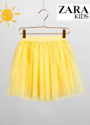 Яркая фатиновая юбка плиссе на хлопковой подкладке zara girls 13-14лет7 фото