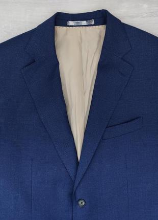 Мужской синий пиджак 59% шерсть премиум бренд 44 543 фото