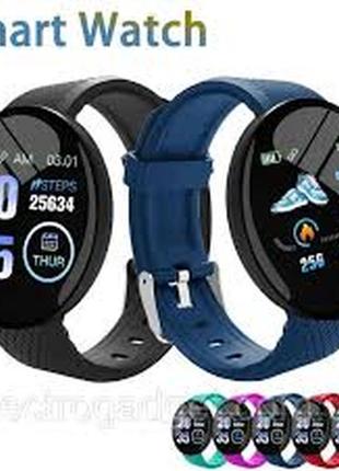 Смарт часы smart watch d18 с тонометром, пульсометром