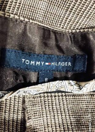 Теплые шерстяные бриджи в клетку легендарного американского бренда tommy hilfiger