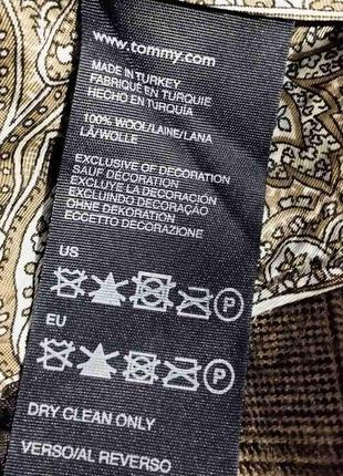 Теплые шерстяные бриджи в клетку легендарного американского бренда tommy hilfiger