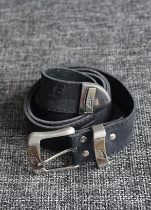 Ремінь шкіряний nike vintage 90' leather belt оригінал w36-40