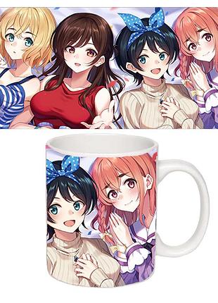 Чашка біла аніме дівчина напрокат (z1419)
