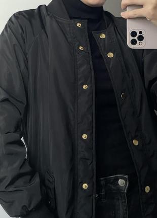 Черная женская курточка, бомпер в новом состоянии na-kd на осень, весну8 фото