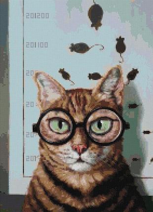 Алмазная мозаика "проверка зрения котика" ©lucia heffernan dbs1219, 40x50 см