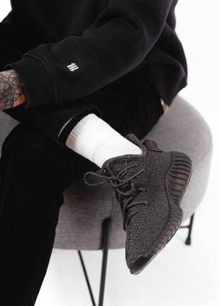 Кроссовки adidas yeezy boost 350 v2 black full reflective6 фото