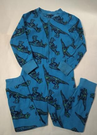 Пижама слип домашней одежды флис динозавр