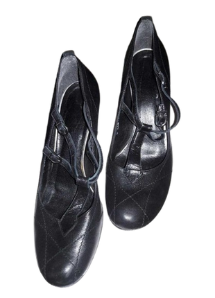 Шкіряні туфлі брендові vintage retro audrey hepbern1 фото