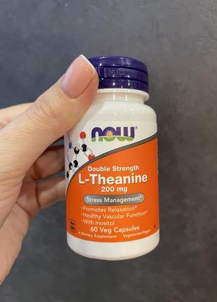 Now foods л-теанін 200 мг / l-theanin1 фото