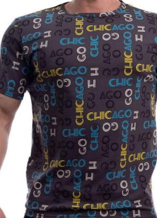 Чоловіча бавовняна футболка "chicago" (арт. ф 950438)