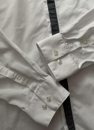 Рубашка белая приталенная calvin klein6 фото
