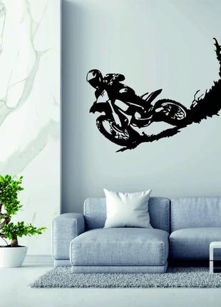 Декоративне настінне панно «мотокрос», декор на стіну6 фото