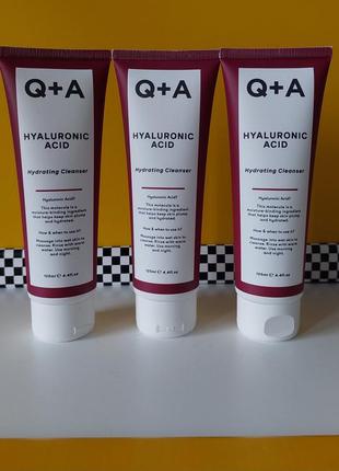 Гель для вмивання з гіалуроновою кислотою q+a hyaluronic acid cleansing gel 125мл.1 фото