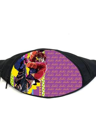 Поясная сумка бананка невероятные приключения джоджо jojo bizarre adventure (gb jojo 027) gear bag черная