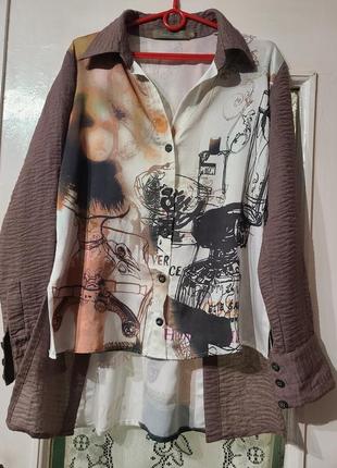 Интересная стильная блузка м