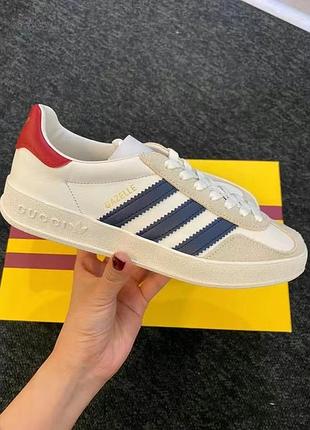 Кросівки кеди gucci adidas Blue