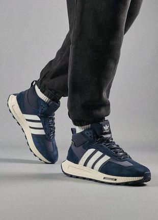 Зимние мужские кроссовки
adidas retropy e5 navy white fur2 фото