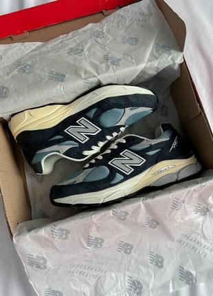 Мужские кроссовки new balance made in Ausa 990te3 blue3 фото