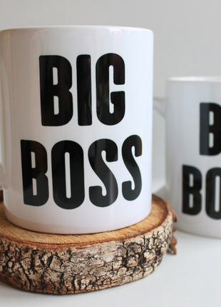 Чашка з принтом big boss