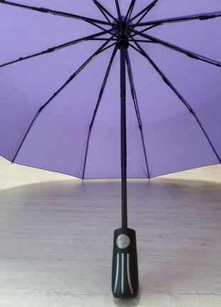 Зонт на 12 спиц , женский , автомат, сиреневый, антиветер, карбоновые спицы,полиэстер. toprain