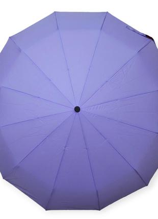 Зонт на 12 спиц , женский , автомат, сиреневый, антиветер, карбоновые спицы,полиэстер. toprain
