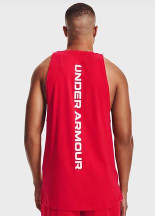 Under armour чоловіча червона майка ua baseline cotton tank2 фото