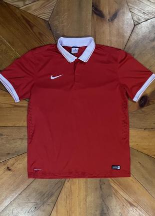 Nike team sport tee футболка спортивная легкая dri-fit атлетика поло