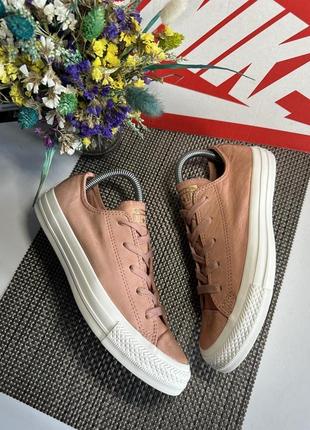 Оригинальные кожаные кеды converse6 фото