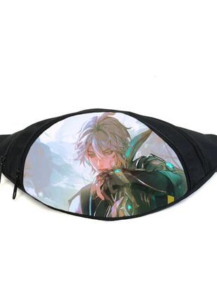 Поясная сумка бананка геншин genshin impact (gb gi 061) gear bag черная