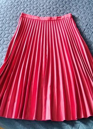 Юбка миди,плиссе