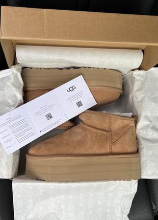 Ugg ultra mini platform 5 cm угги ультра міні на платформі 5 см