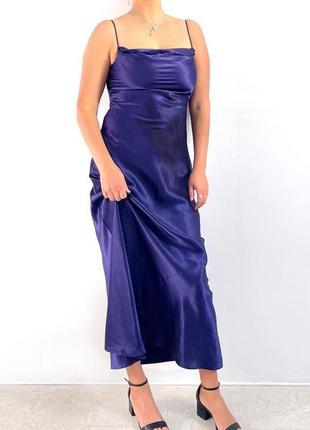 Атласне плаття вінтаж у стилі білизни4 фото