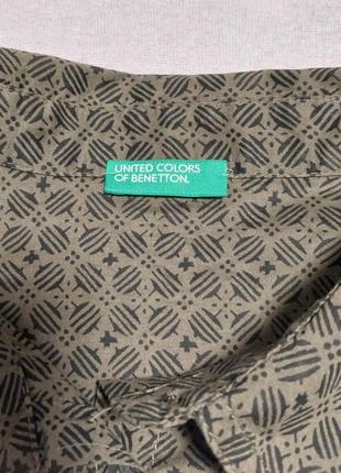 Якісна стильна брендова сорочка benetton cotton 100%2 фото