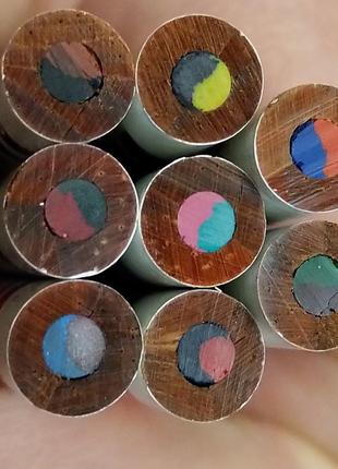 Набір з 8 двохкольорових кольорових олівців4 фото
