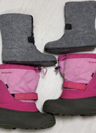 Зимові чобітки фірми columbia.розмір 34-35.дутики,термо,сапоги,ботінки1 фото