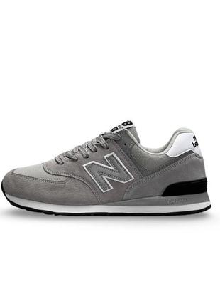 New balance 574 light gray reflective