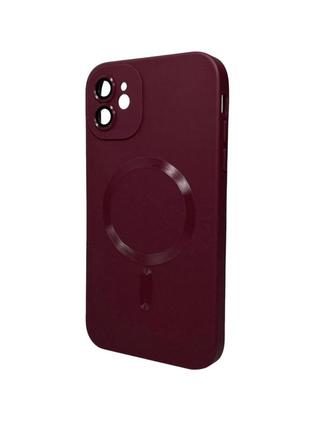 Чохол для смартфона cosmic frame magsafe color for apple iphone 11 wine red