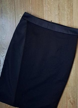 Женская черная юбка карандаш6 фото