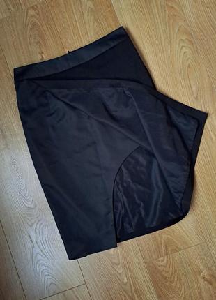 Женская черная юбка карандаш2 фото